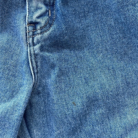 Vintage Embroidered Wide Leg Flare Jeans - Picture 6 of 6